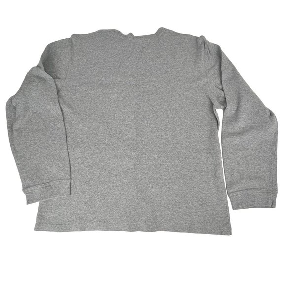 Gap Men's Long-Sleeve Top T-Shirt Gray Crew-Neck Sz. XXL - Picture 4 of 4